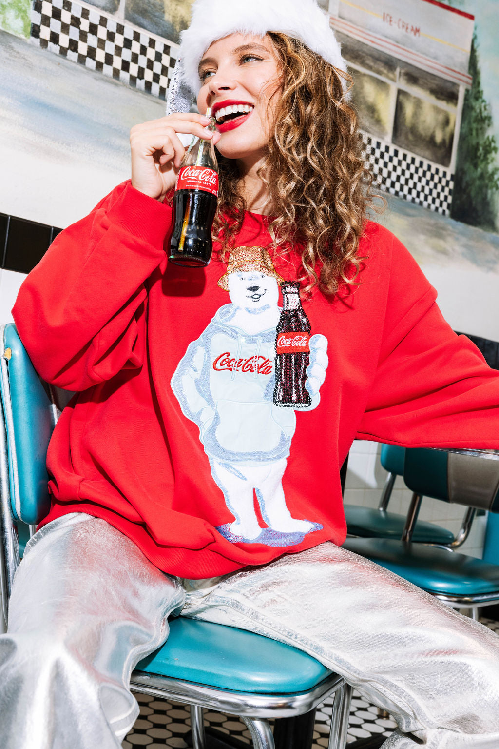 Red Coca-Cola® Polar Bear Sweatshirt