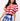 Red & White Stripe Cotton Poof Sleeve Tie Top