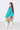 Teal Stripe Sequin Short