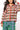 Red Plaid Mahjong Tile Button Up Top