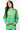 Green & Gold Jeweled Ornament Collar Sweatshirt