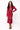 Pink & Red Poinsettia Knit Midi Dress