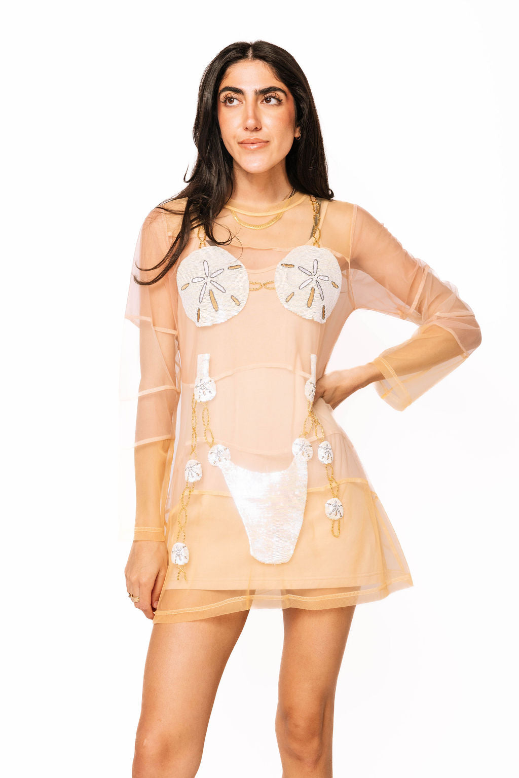 sheer cover up for dress Amara Sheer Cover Up Dress
