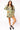 Green Plaid Queen of Turkey Button Up Dress