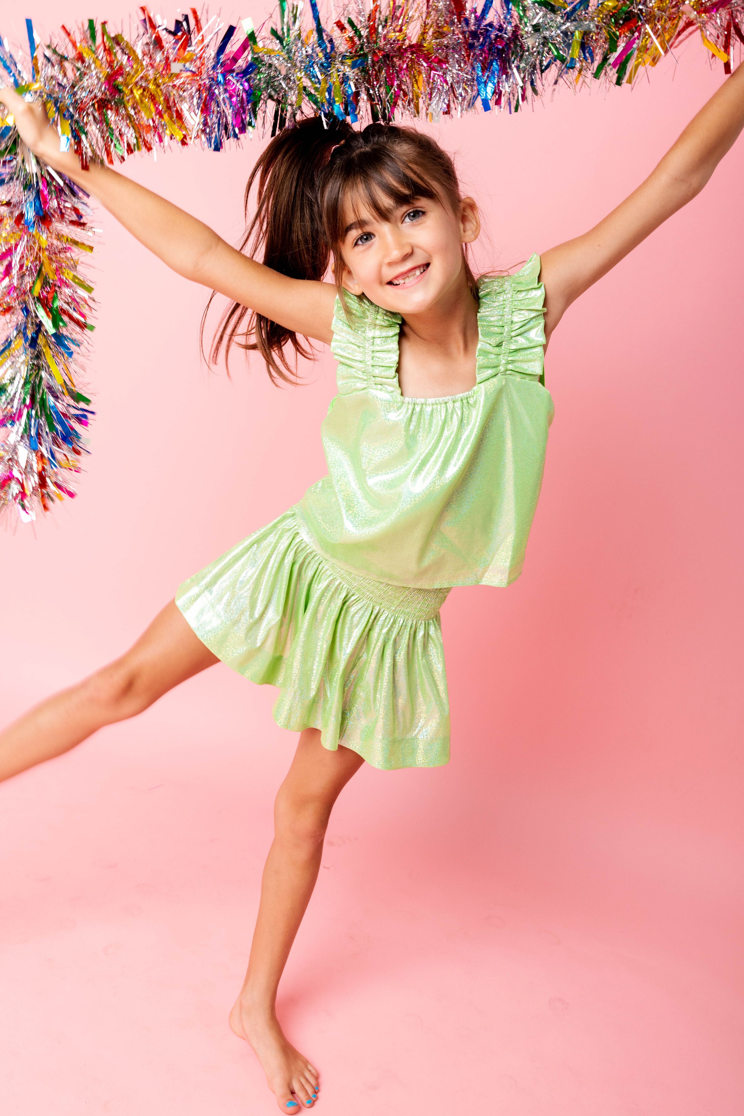 Kids Lime Green Tank Queen of Sparkles Kids Lime Green Tank Queen of Sparkles
