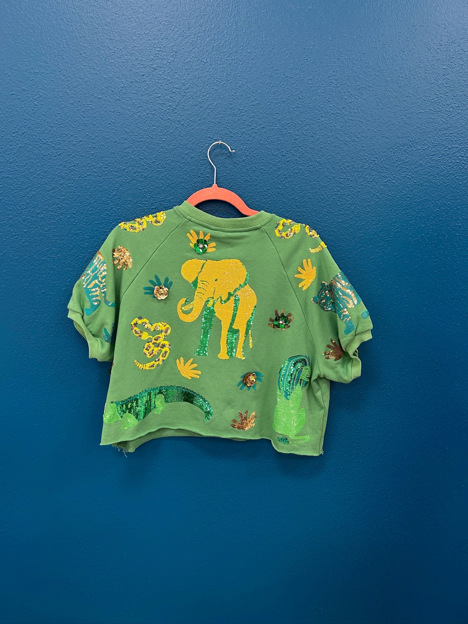 SAMPLE- Green & Yellow Animal Top