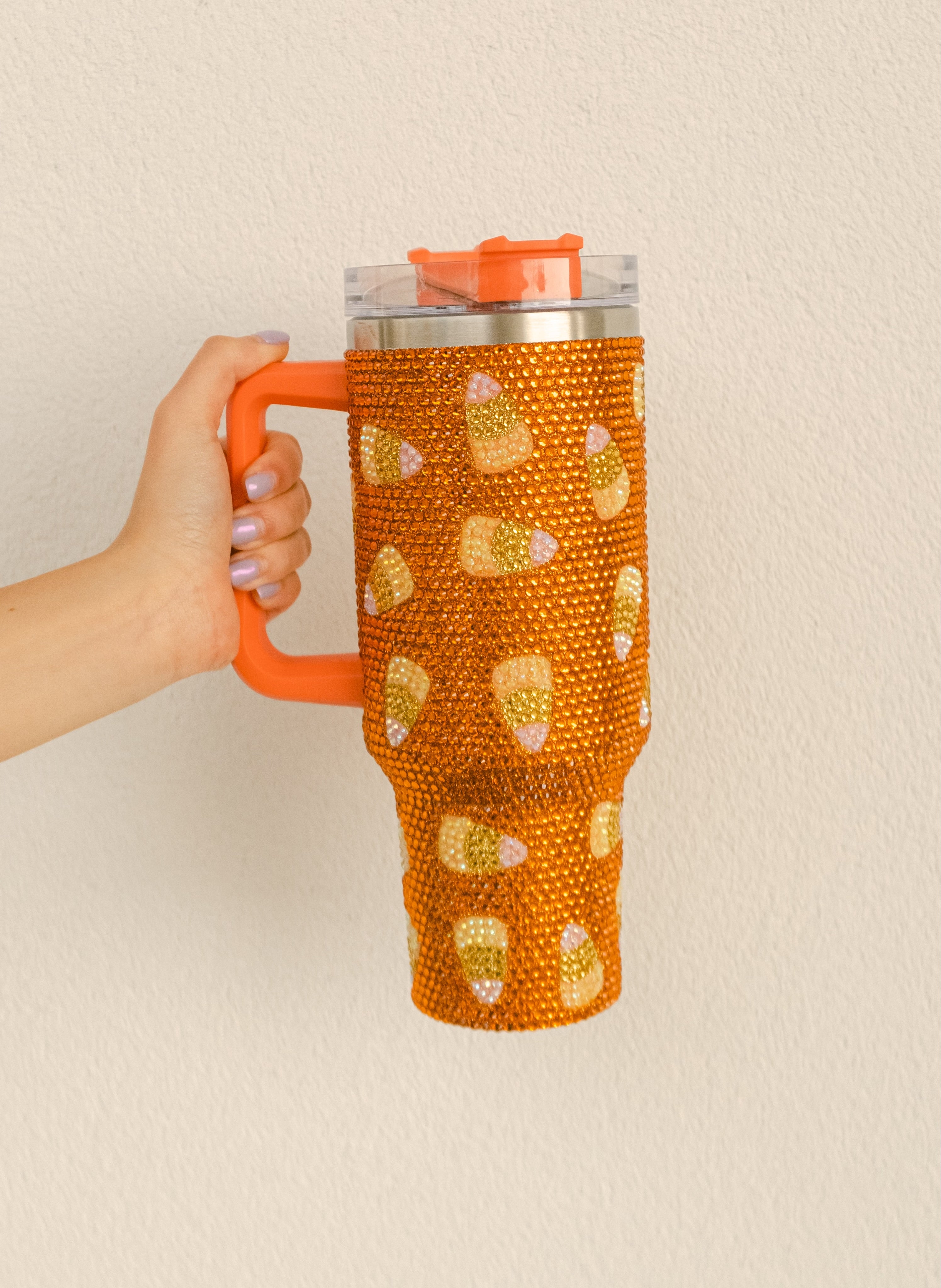 Orange Candy Corn Tumbler