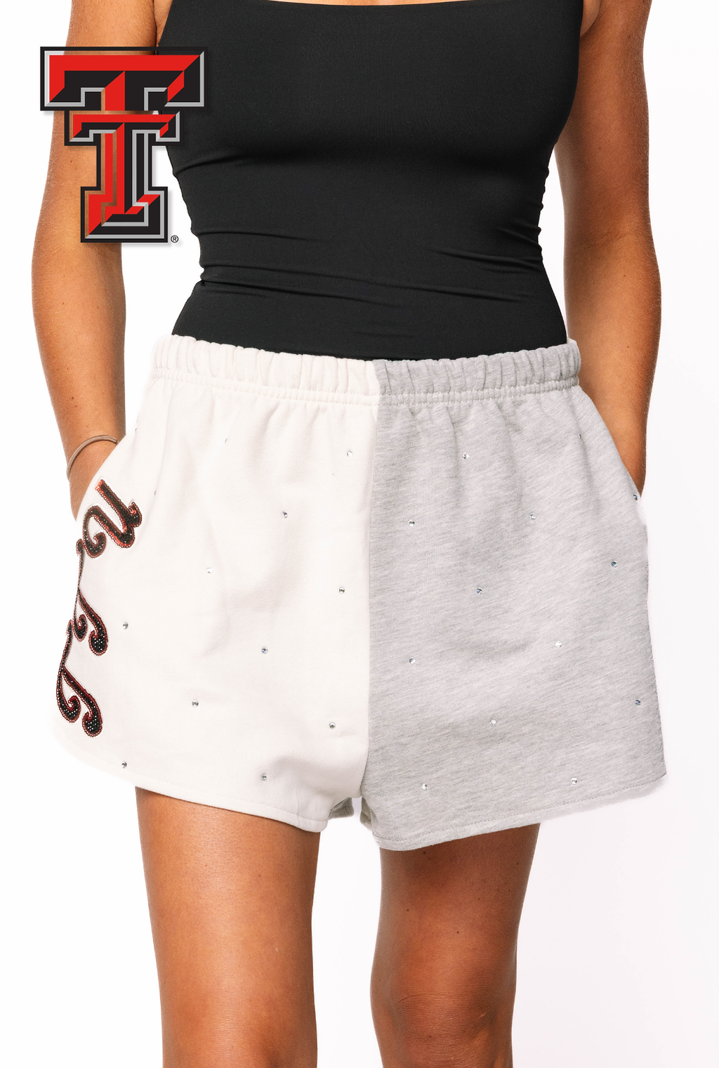 Licensed Sample - Texas Tech Pastel Two Tone Shorts