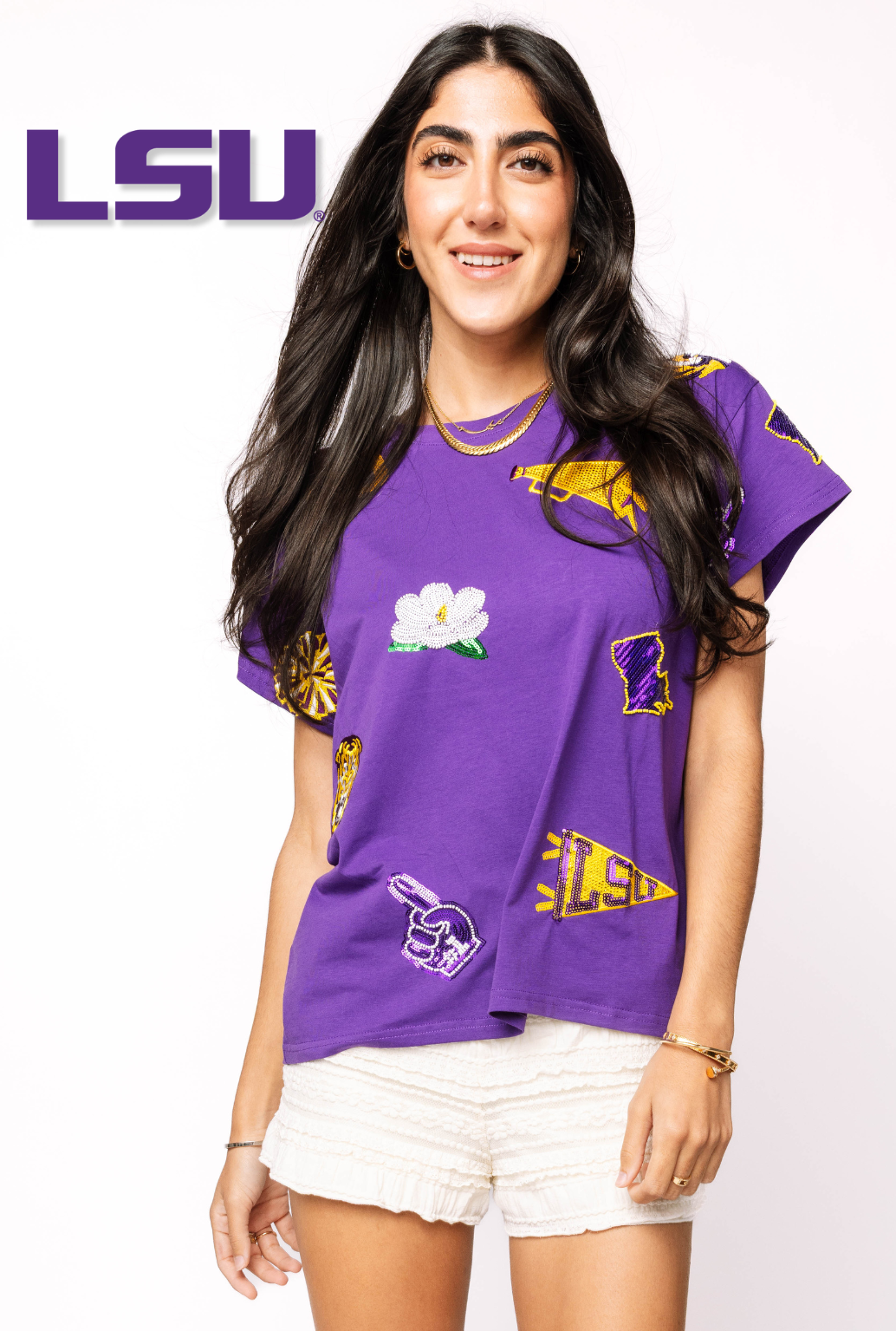 Licensed LSU Mini Icon Tee