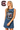 Licensed South Carolina Scattered Jewel Denim Sequin Mascot Tank Dress