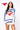 Licensed Sample - White, Royal & Red Dallas Pony Up Stripe Long Sleeve Sweater