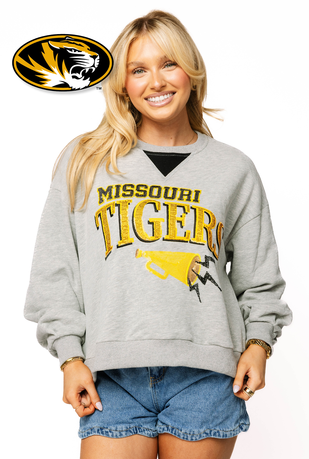 Licensed Sample - Mizzou Megaphone and Icons V Sweatshirt