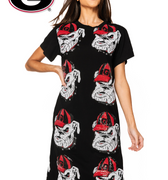 georgia bulldog jersey dress Preschool Red Georgia Bulldogs Sequin V-Neck Dress
