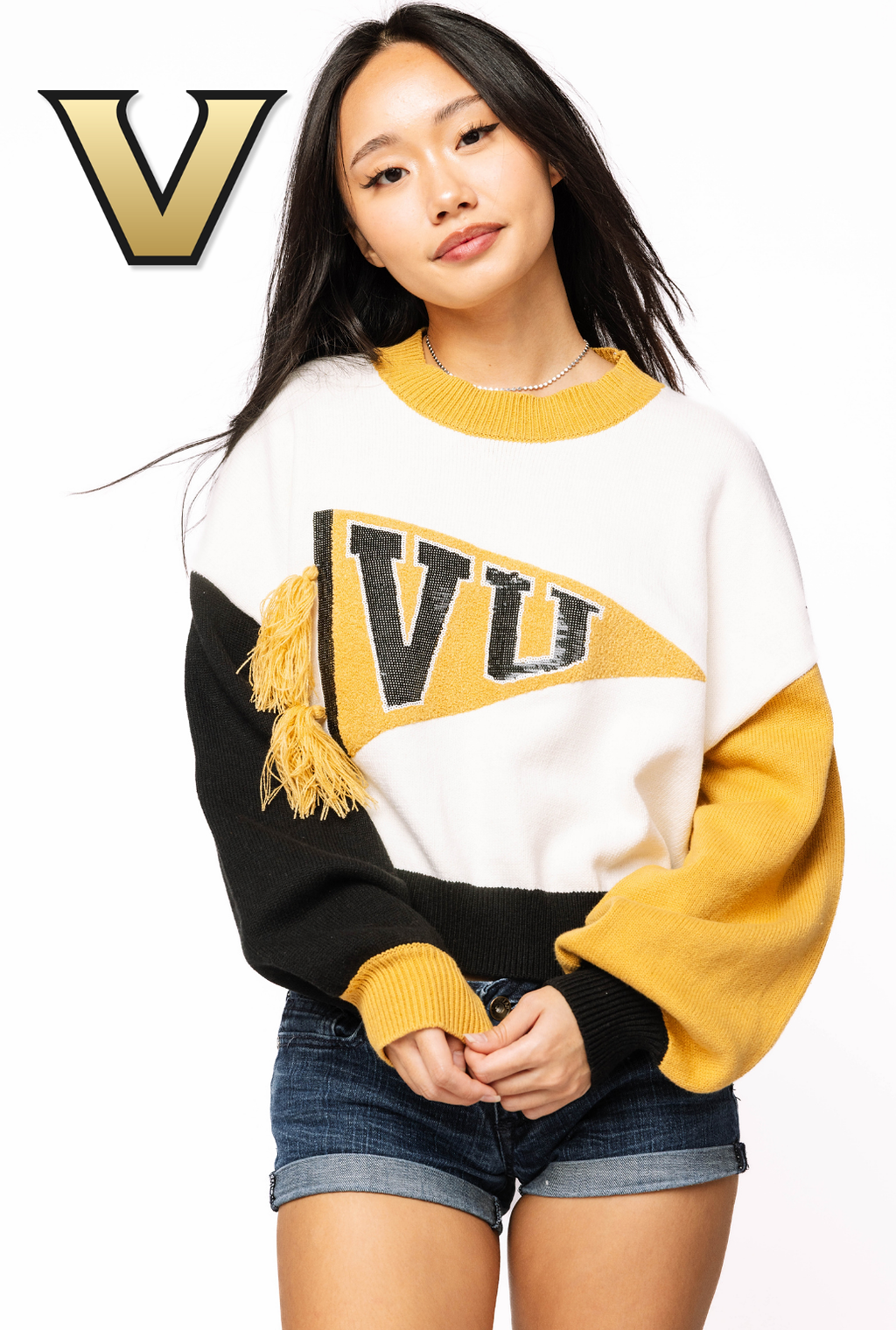 Licensed Sample - Vanderbilt Pennant Sweater