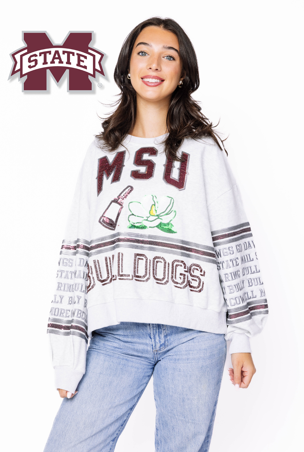 Licensed Sample - Miss State Flower Mascot Sweatshirt