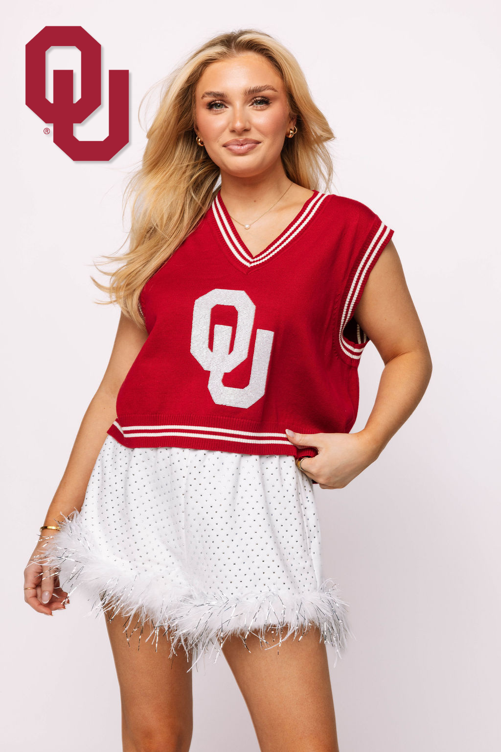 Licensed Oklahoma Small Mascot Sweater Vest