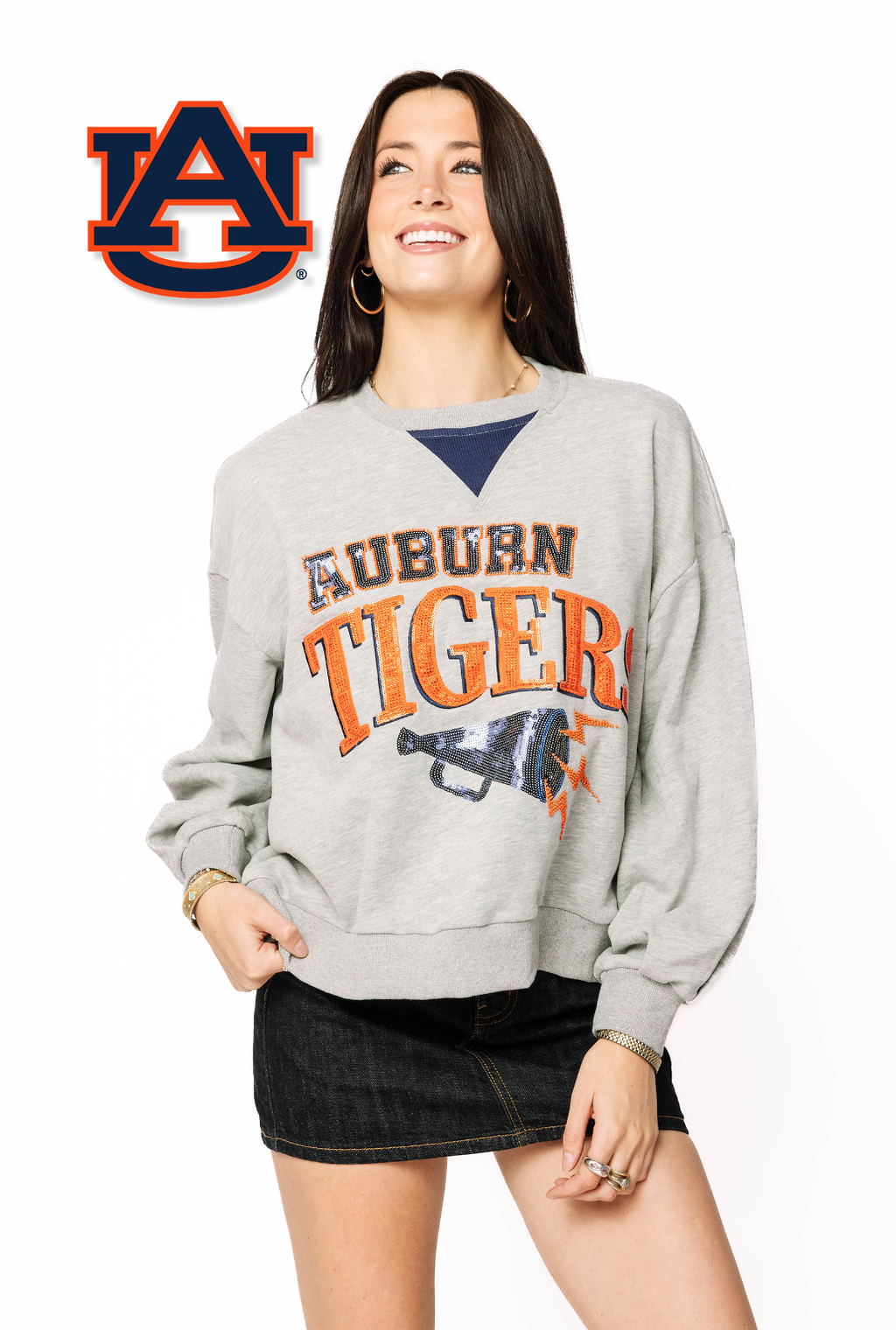 Licensed Sample - Auburn Megaphone and Icons V Sweatshirt