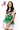 Licensed Sample Alabama Colorblock Sequin Football & Field Goal Feather Bottom Knit Tank