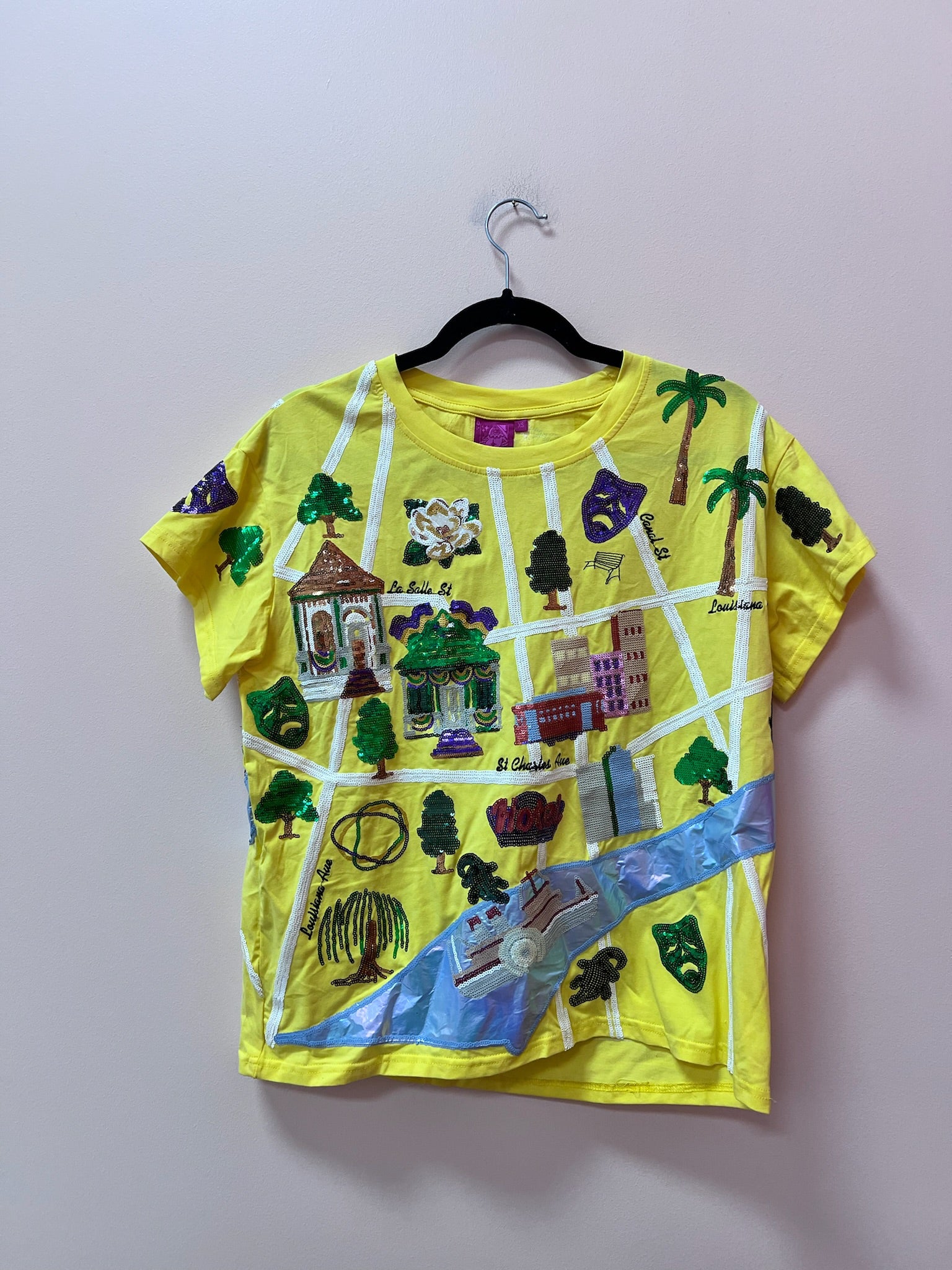 SAMPLE- YELLOW PARADE MAP TEE