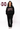 Licensed Sample - Miss State Black W/ Multi Jewel Letter Sweatshirt/Pant SET