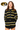 Licensed Sample - Mizzou Full Sequin Skinny Stripe Cardigan/Short SET