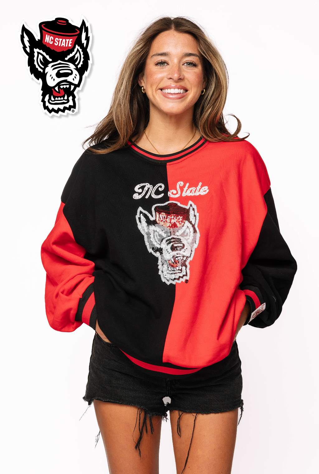 Licensed Sample - NC State Black Colorblack Sweatshirt