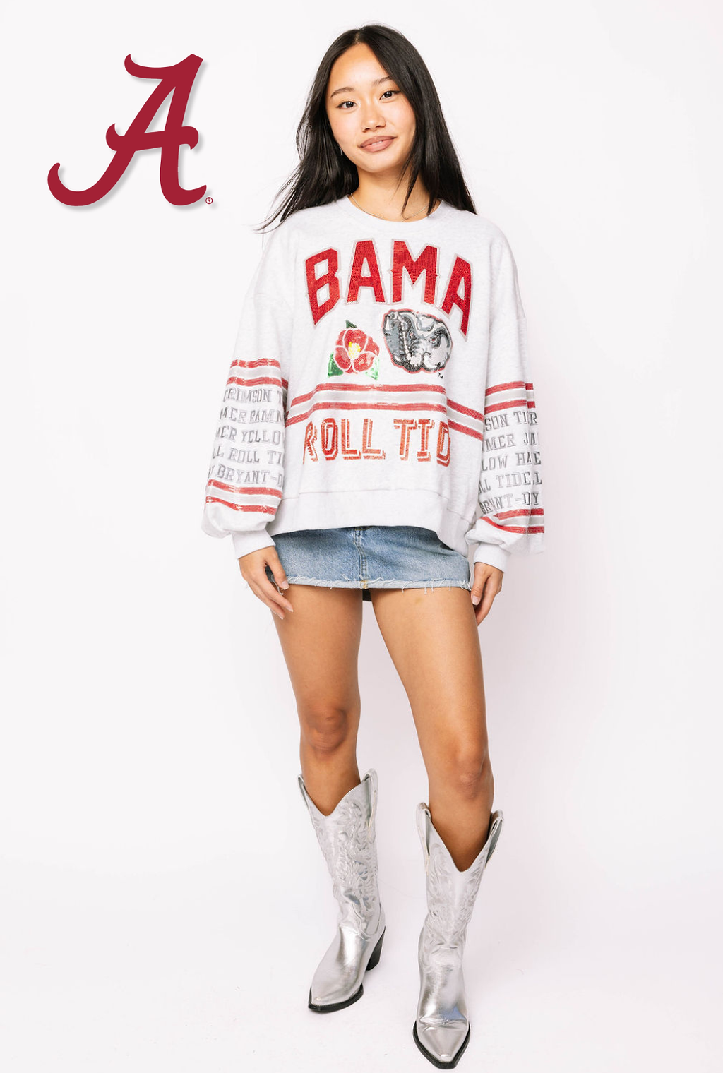 Licensed Sample - Alabama Flower Mascot Sweatshirt