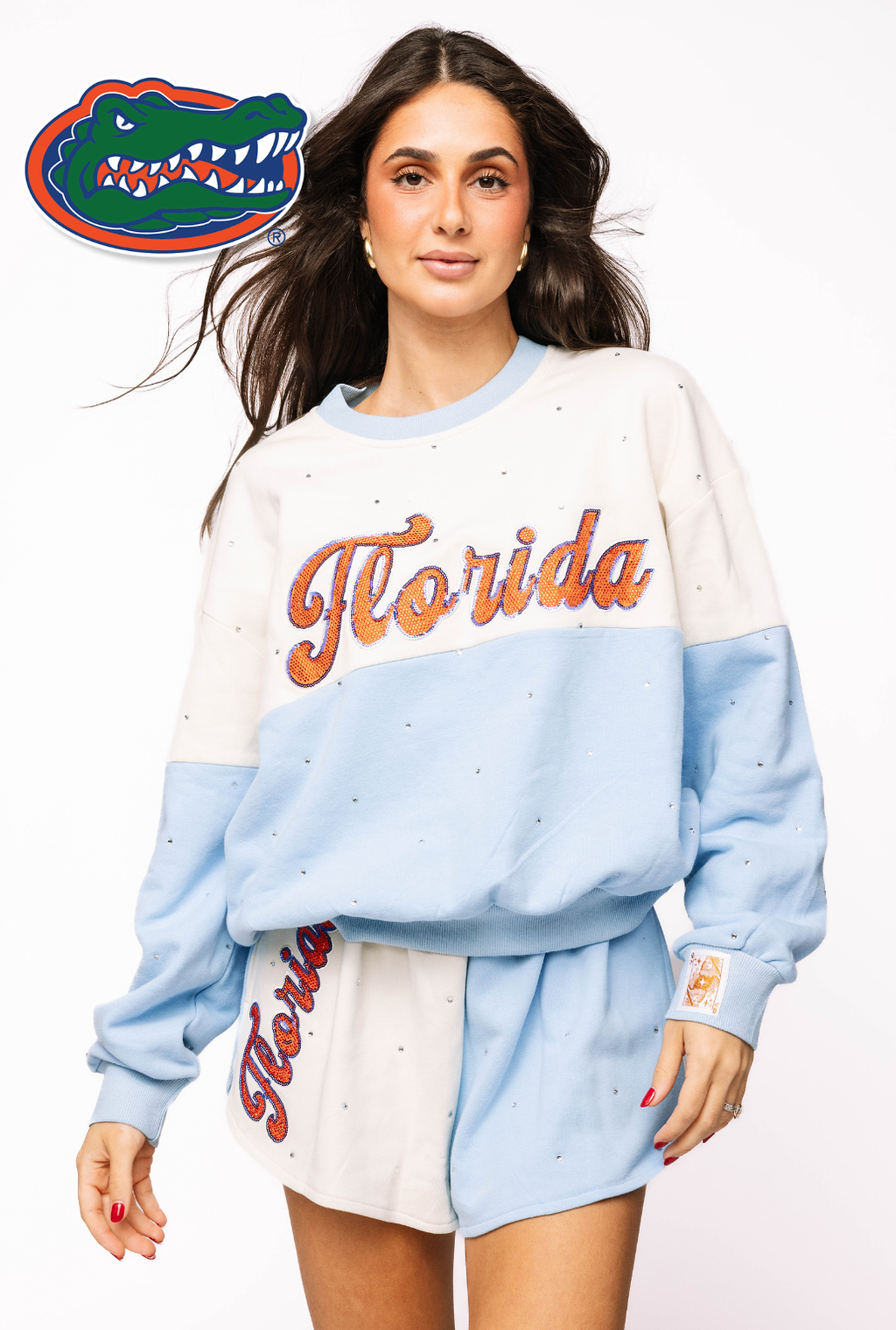 Licensed Sample - Florida Pastel Two Tone Sweatshirt and Shorts SET