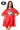 Licensed UGA Cotton Scattered Jewel Sequin Mascot Jersey Short Sleeve Dress