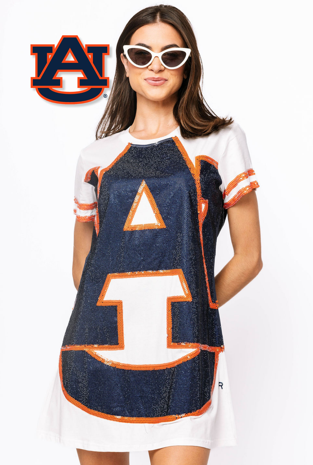 Licensed Sample - Auburn Oversized Mascot Tee Dress