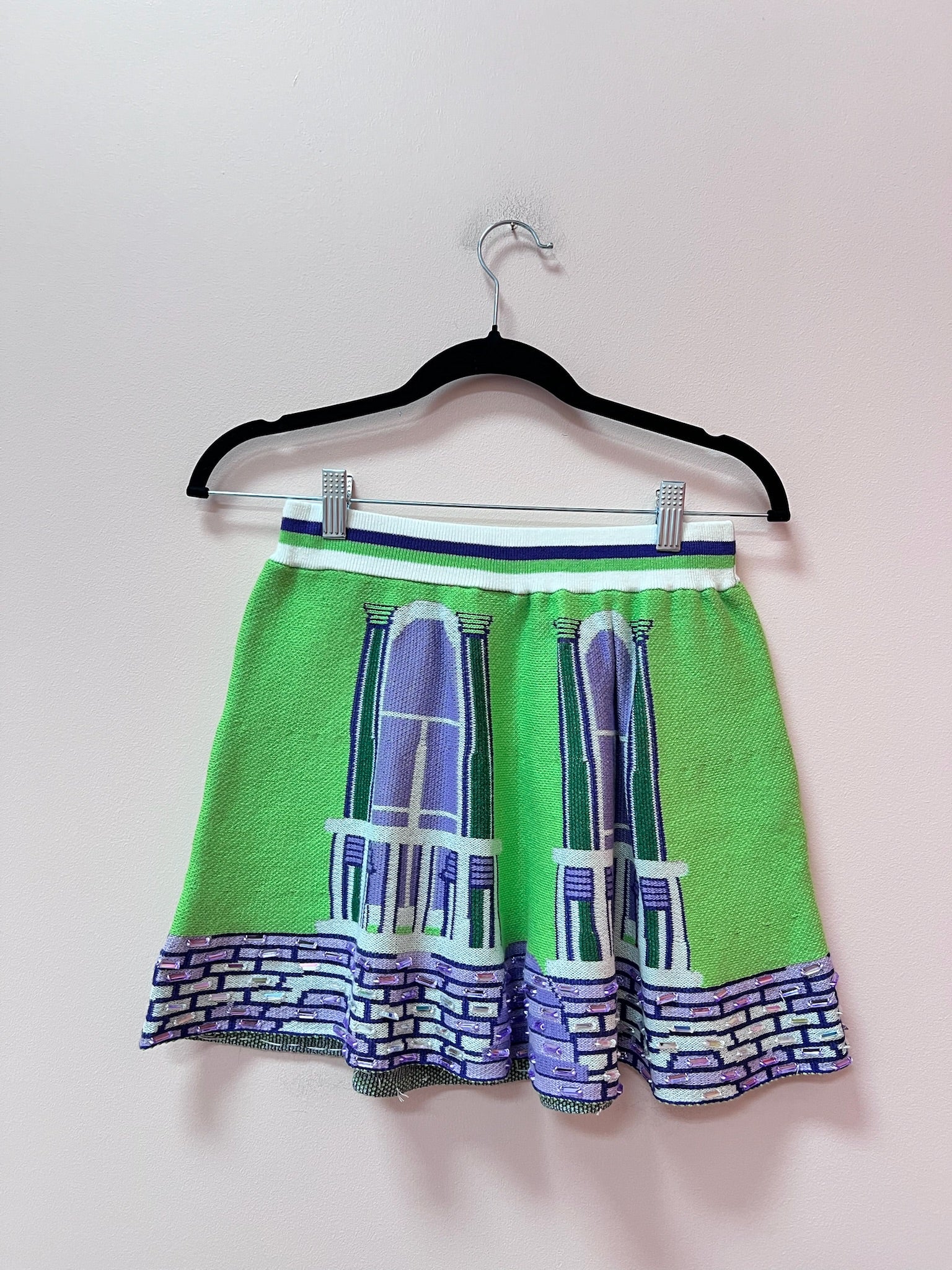 SAMPLE- MARDI GRAS HOUSE KNIT SKIRT