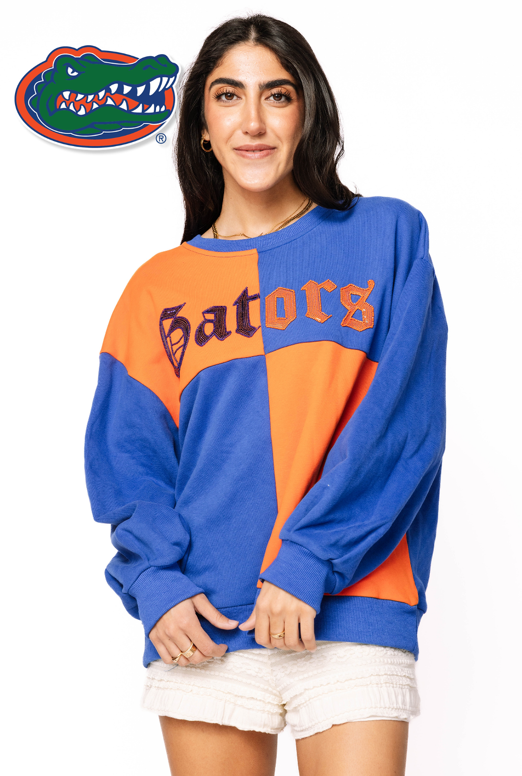 Licensed Sample - Florida Medieval Font Checker Sweatshirt
