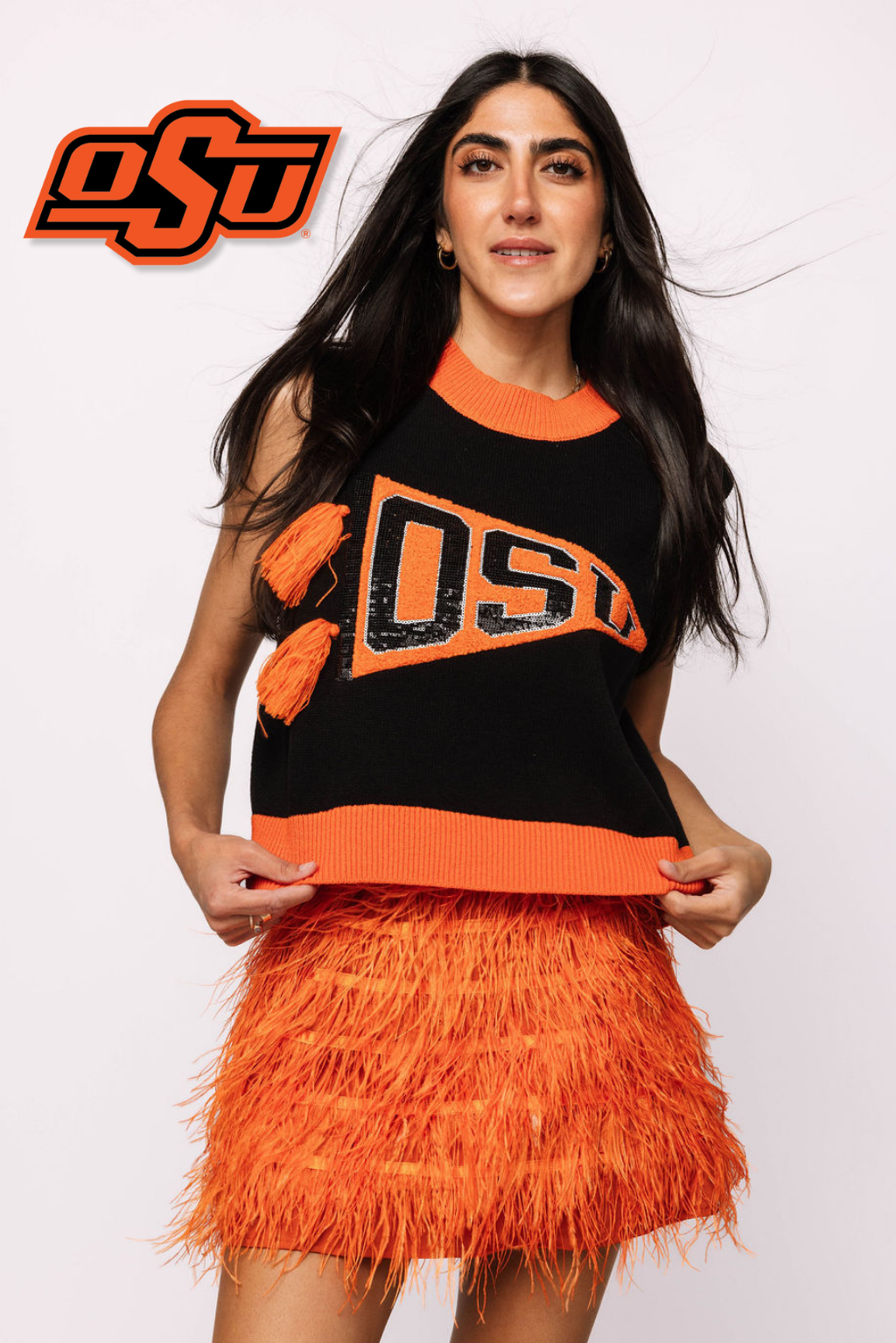 Licensed 'OSU' Pennant Sweater Tank