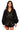 Sample Black Rainbow Jewel Trim Pocket Tie Top & Short Set
