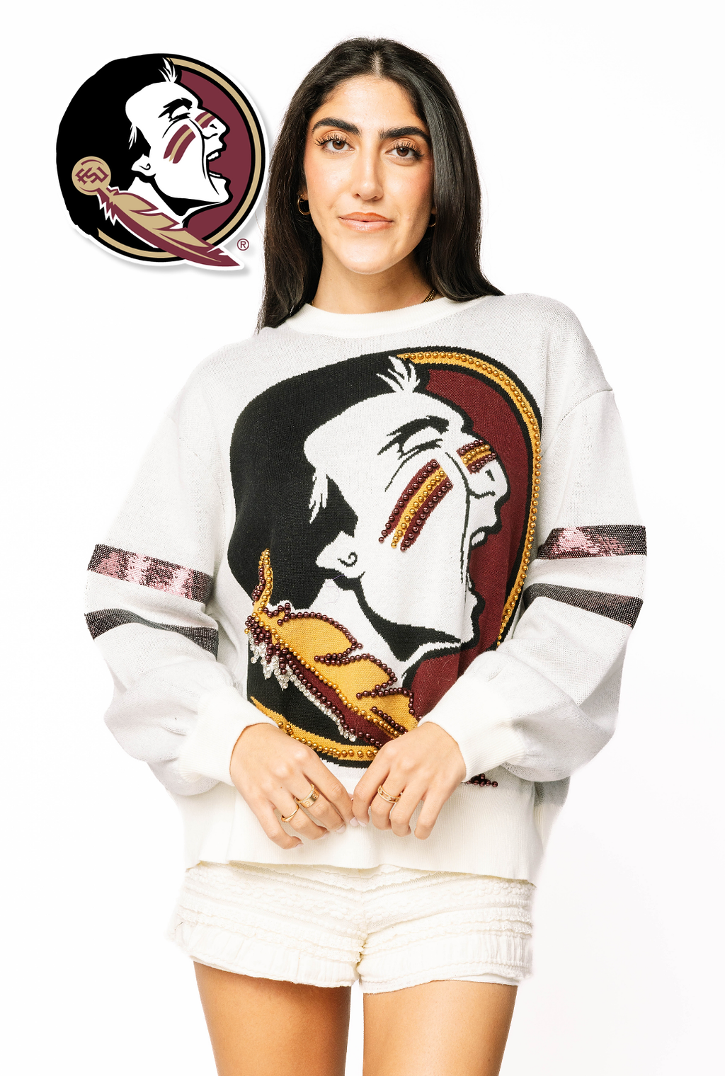 Licensed Sample - FSU Oversized Mascot Sweater