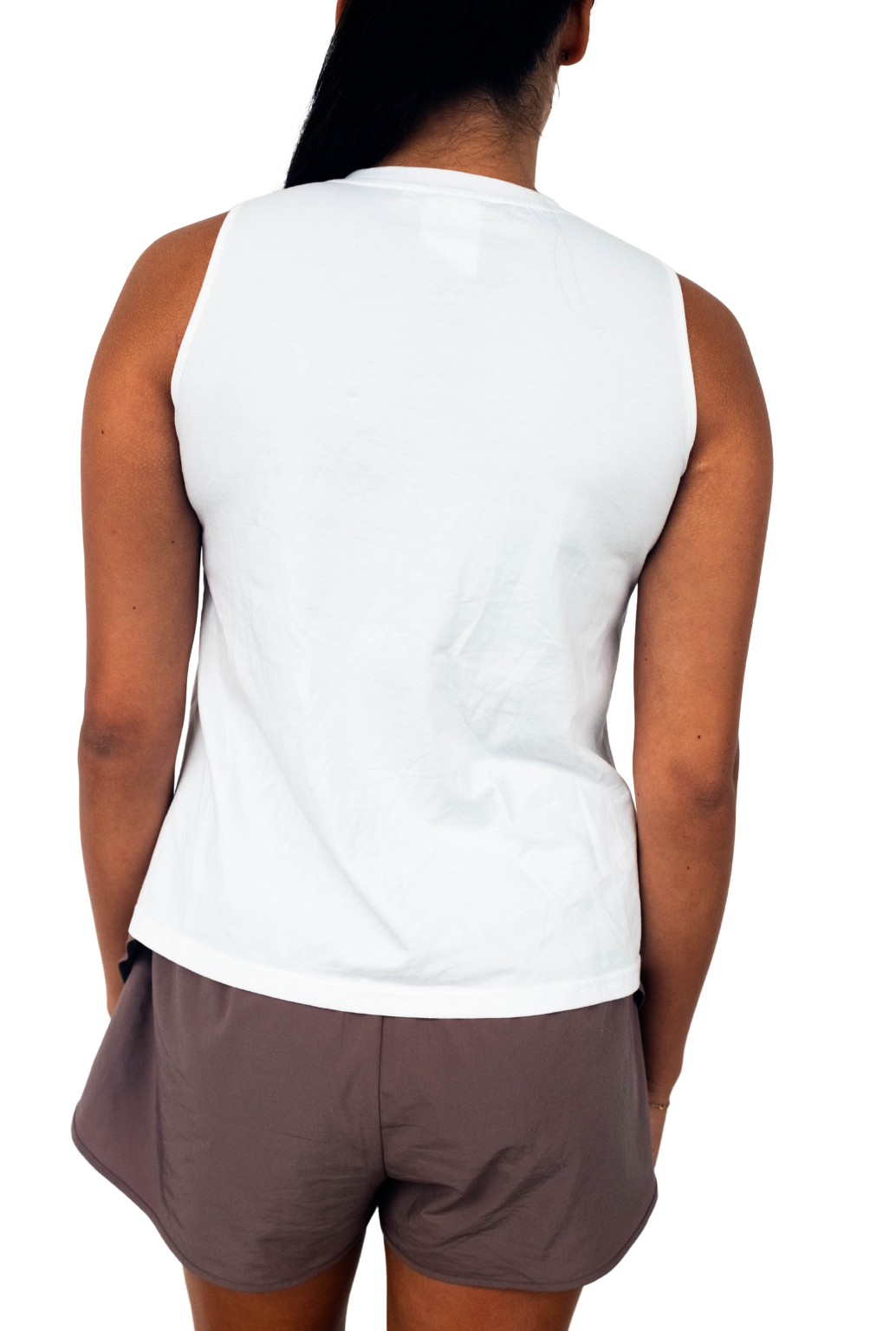 SAMPLE - White Rainbow Mirror Helmet Tank