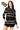 Licensed Sample - UCF Full Sequin Skinny Stripe Cardigan/Short SET