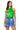 Sample Green & Blue Full Sequin Mock Neck Romper