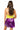 Sample Lime & Purple Full Sequin Mock Neck Romper