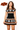 Licensed Sample - OK State Vintage Football Stripes Sweater Dress