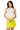 Sample White & Lime Full Sequin Mock Neck Romper