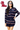 Licensed Sample - Ole Miss Full Sequin Skinny Stripe Cardigan/Short