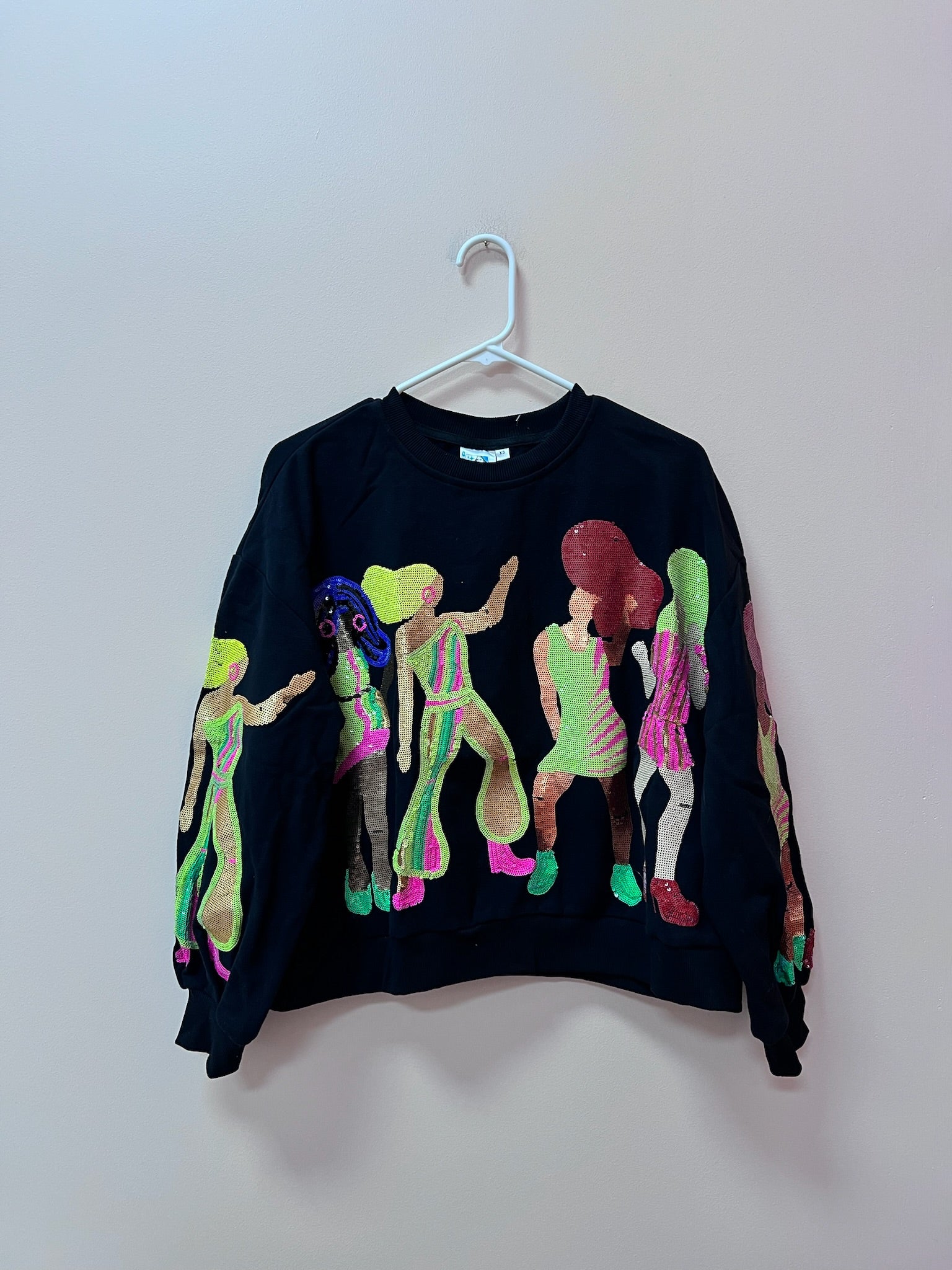 SAMPLE- BLACK DISCO GIRLS SWEATSHIRT