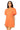 Sample Coral Multi Neon Jewel Trim Poof Sleeve Dress