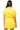 Sample Yellow Multi Rhinestone Trim Button Down Gauze Collar Dress