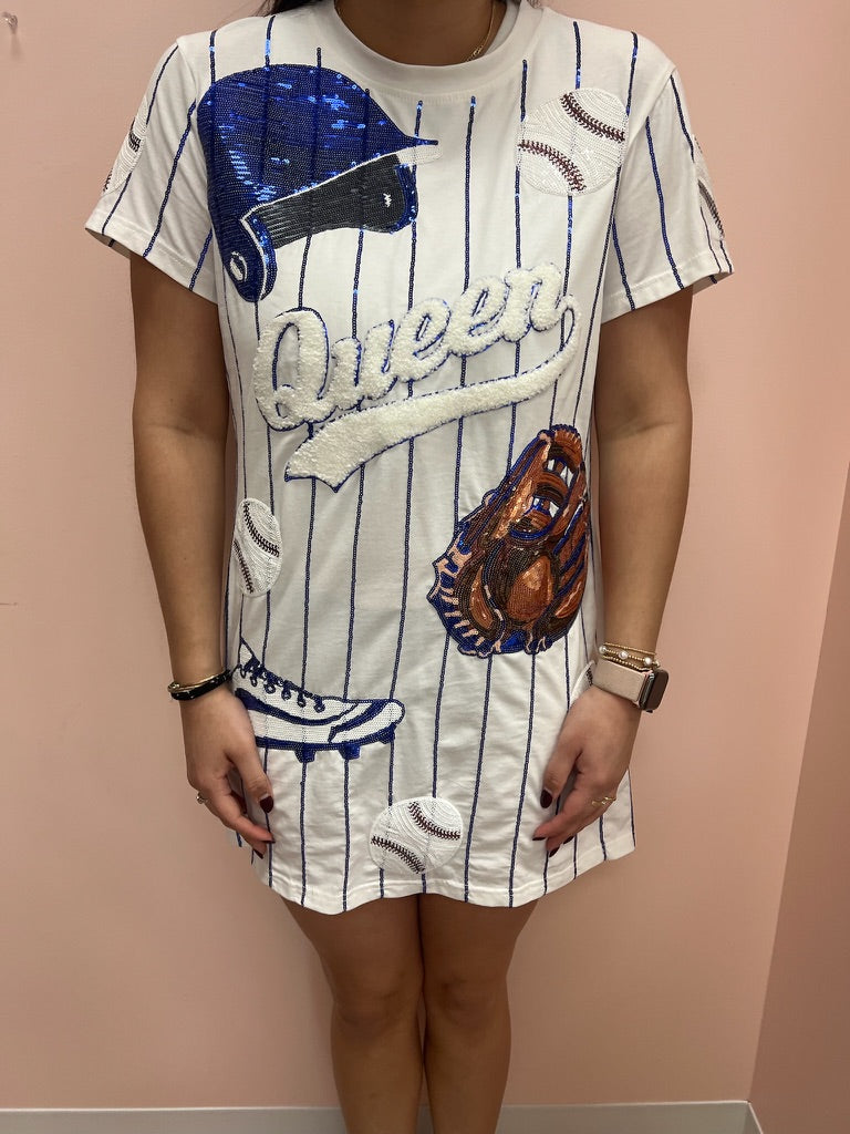 SAMPLE- Royal Batter Up Queen Tee Dress