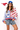 Licensed SMU Knit In Mascot Rhinestone Cardigan