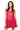 Sample Pink Rhinestone Pom Pom Ball Sleeve Tank Dress
