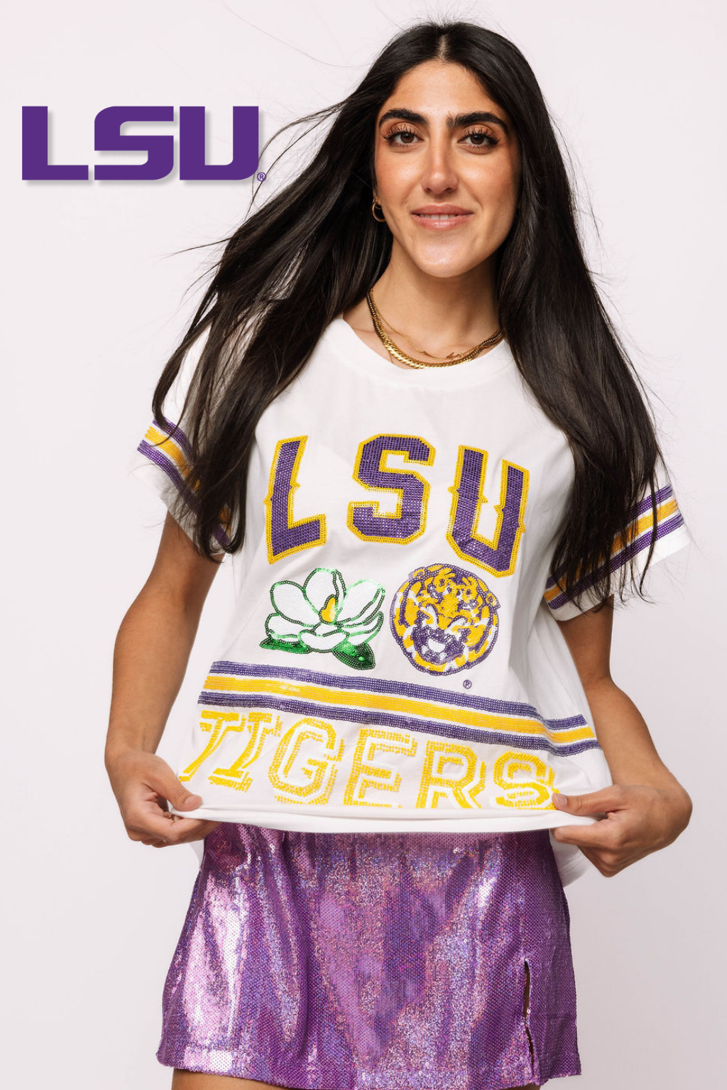 Licensed LSU State Flower Mascot Tee