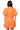 Sample Coral Multi Neon Jewel Trim Poof Sleeve Dress